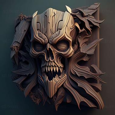 3D model Undead Overlord game (STL)